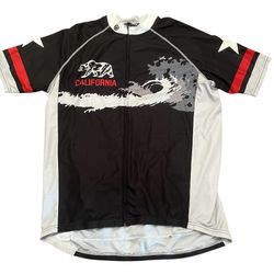 Canari Cycling Jersey Women’s Size XL California Bear Short Sleeve Full Zip