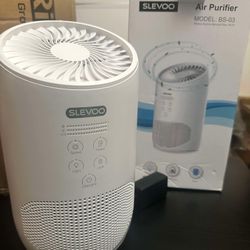 Air Purifiers for Bedroom Pets in Home, 2024 New Upgrade H13 True HEPA Air Purifier with Fragrance Sponge, white