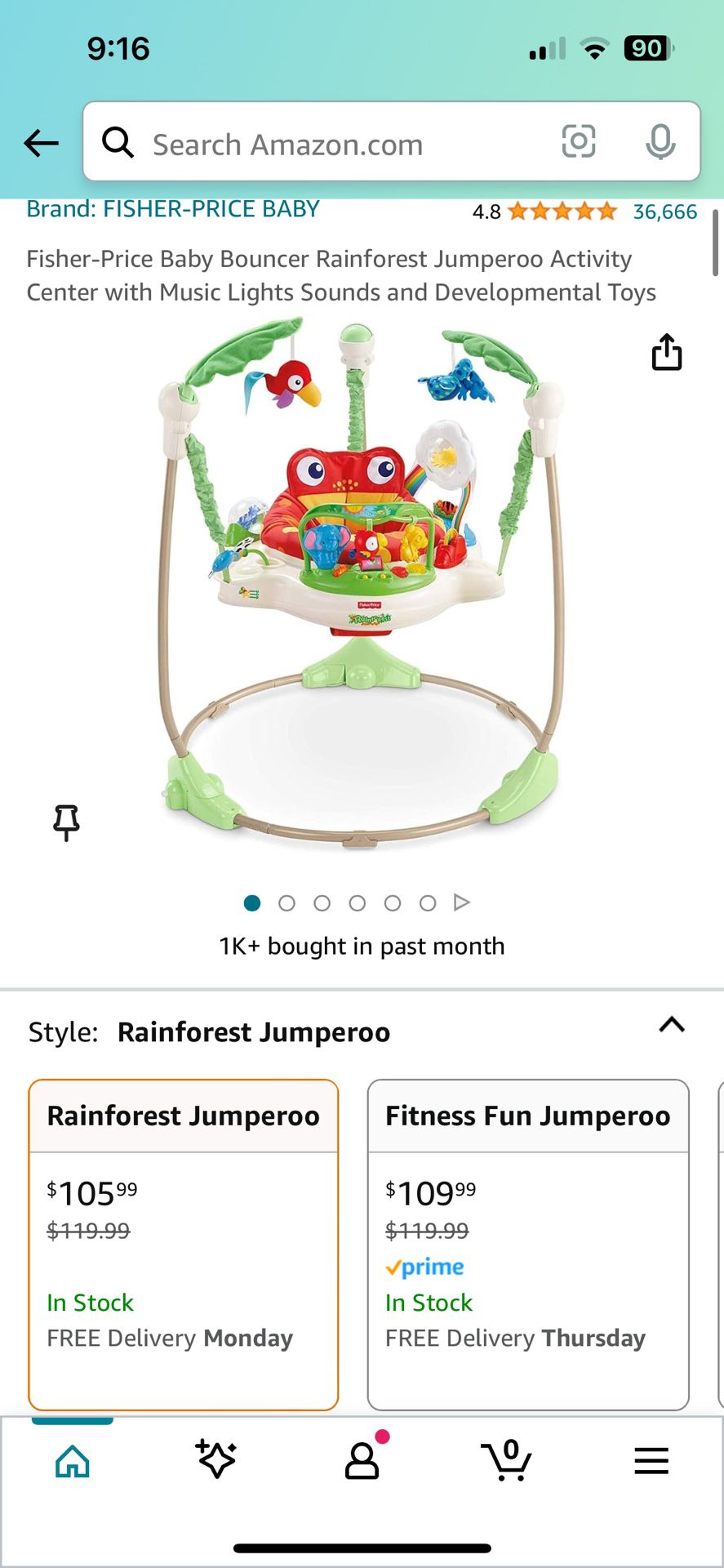 Rainforest Baby Jumper 