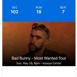 Bad Bunny Ticket 