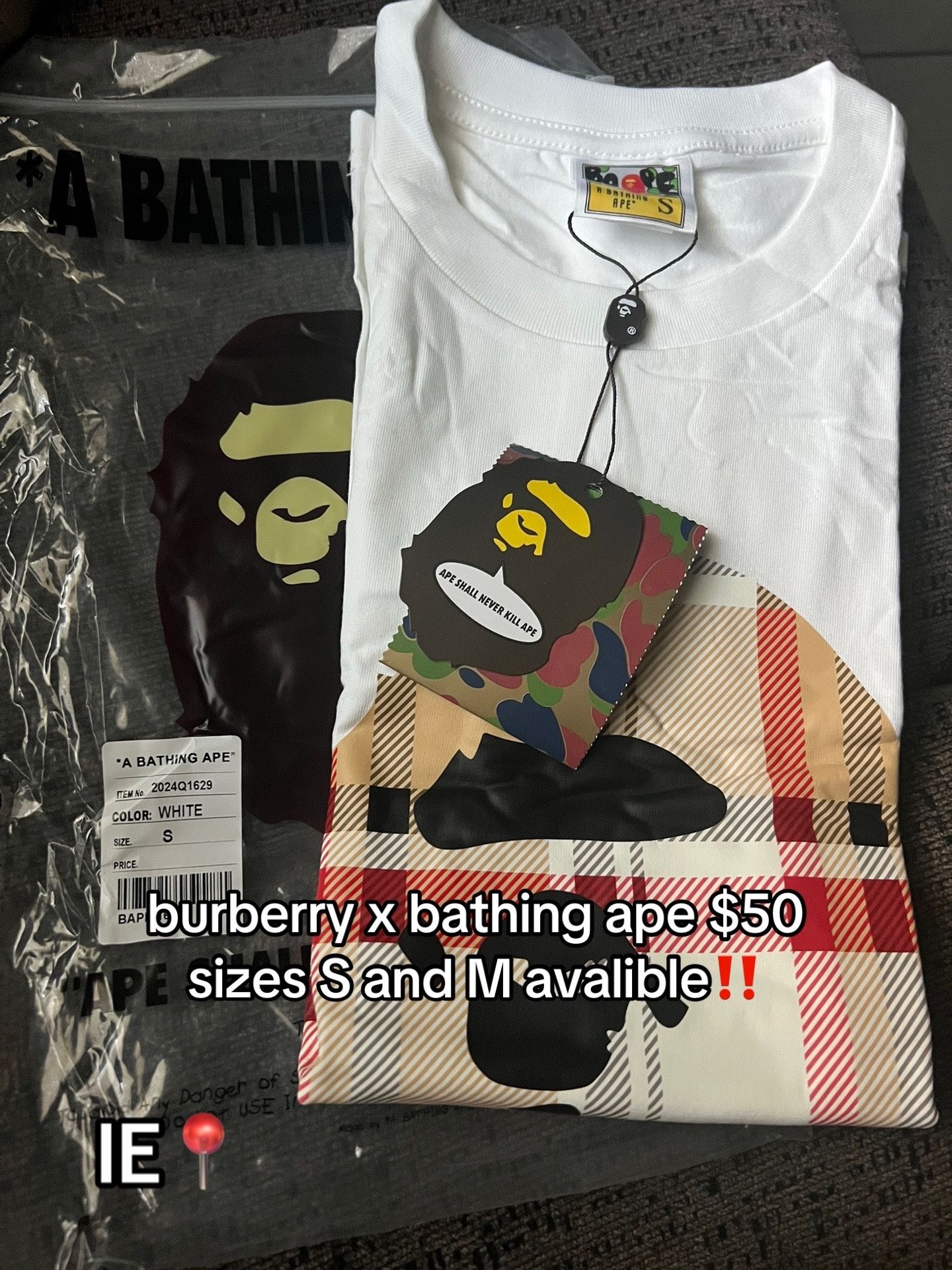 burberry X bape