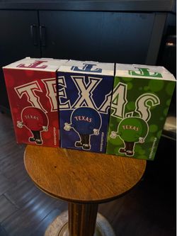 2016 Texas Rangers Red Blue Green Dot Race Bobbleheads Complete Set w/ Boxes
