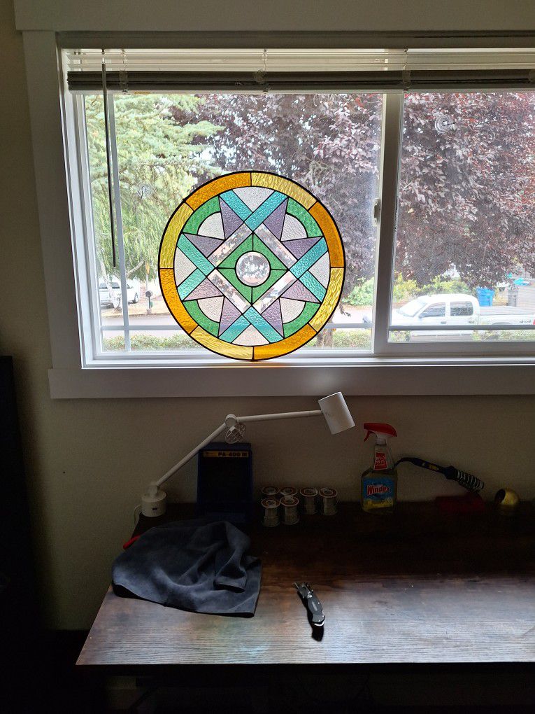 Large Stained Glass Window Hanger