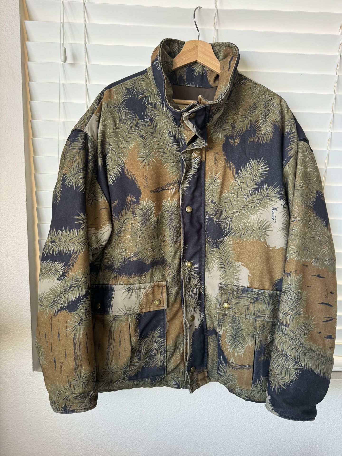 Vintage Cabelas USA Dry Plus Konifer Camo Jacket SZ XL Men's