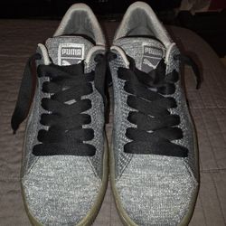 Puma Basket Silver Glitter Size 11