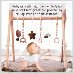 Razee Wooden Baby Play Gym Play Mat