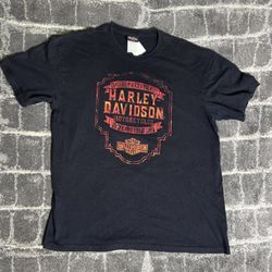 HARLEY DAVIDSON T-Shirt Garden State Morris Plains, NJ 2015 Mens Size XL - Black