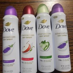 Dove deodorants