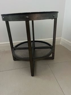Brown side table