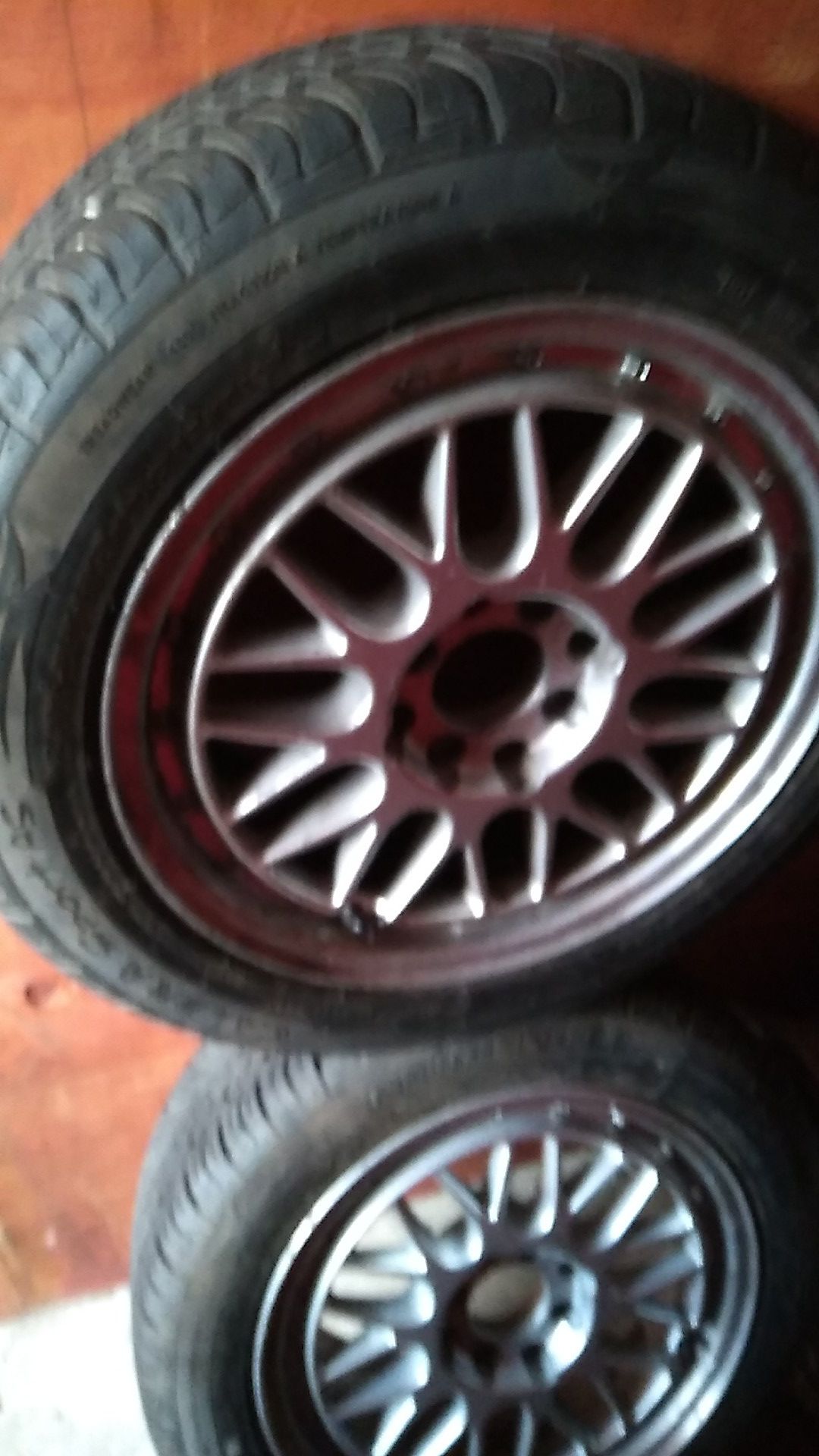 15 inch jdm rims lightweight racing new all season tires universal fit little scratches no cracks good togo