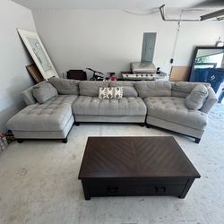 Cindy Crawford Sectional Couch Great Condition Must Go