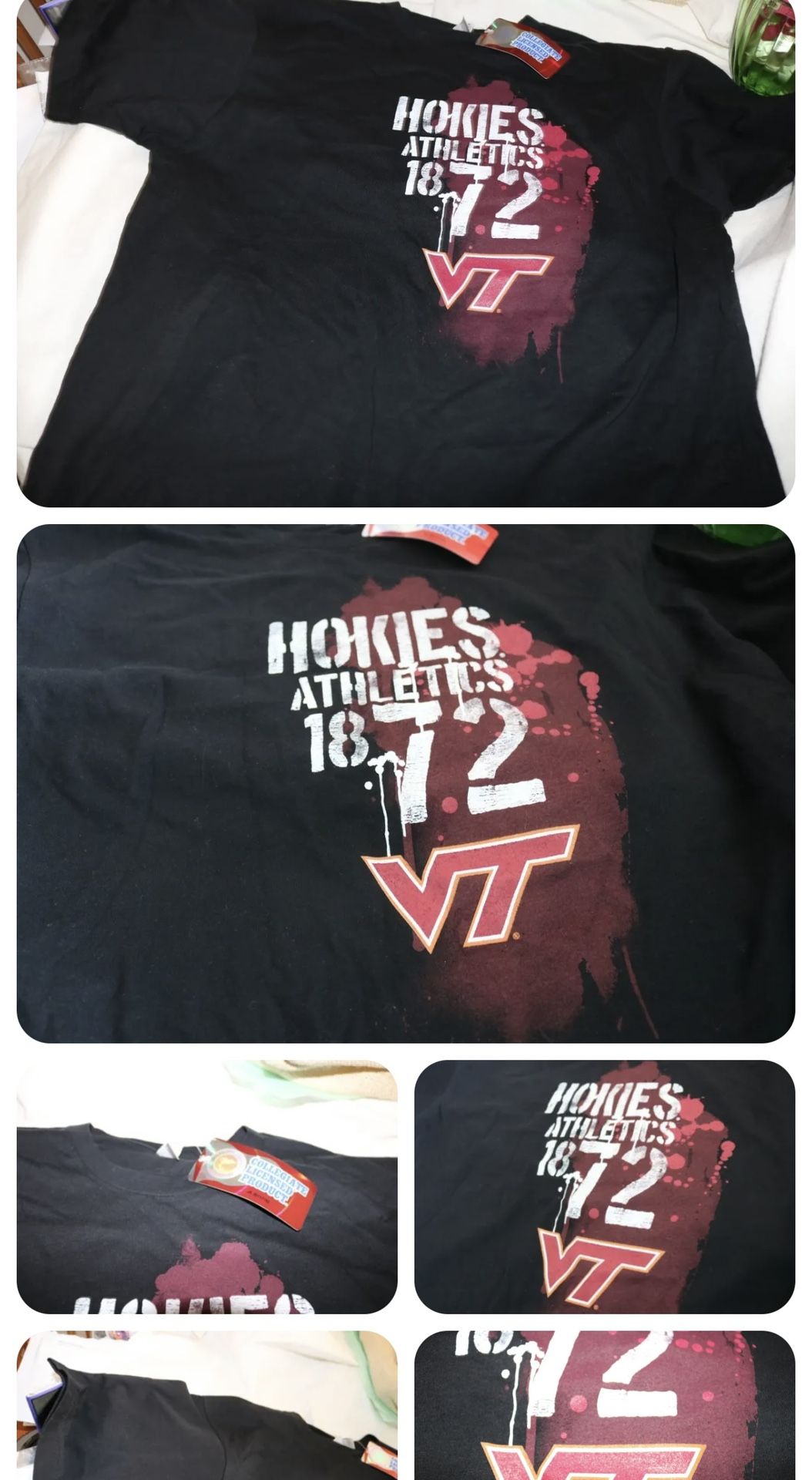 Men’s Virginia Tech Hokies Tee. Last One! New
