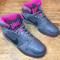 Men’s Nike Mach Force High Tops 11.5 Greg Pink Black Basketball Sneakers