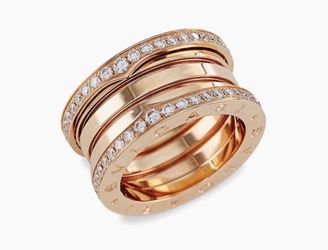 BVLGARI B.zero1 Bands Ring Size: 5 Authentic 