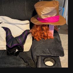 Disney  Mad 🎩 Hatter  runs Small Or Maleficent Costume $20 Each ! One Size Fits All 