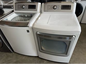 LG washer top loader and LG dryer electric working excellent.  extra for delivery. Same day delivery and installation available