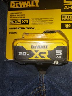 Dewalt 20v XR 5AH Battery