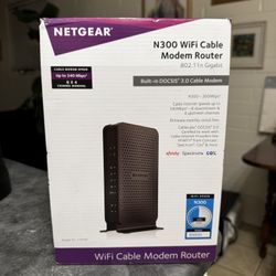 Netgear Wifi Cable Modem Router