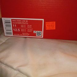 Nike dunk low baltic blue size11