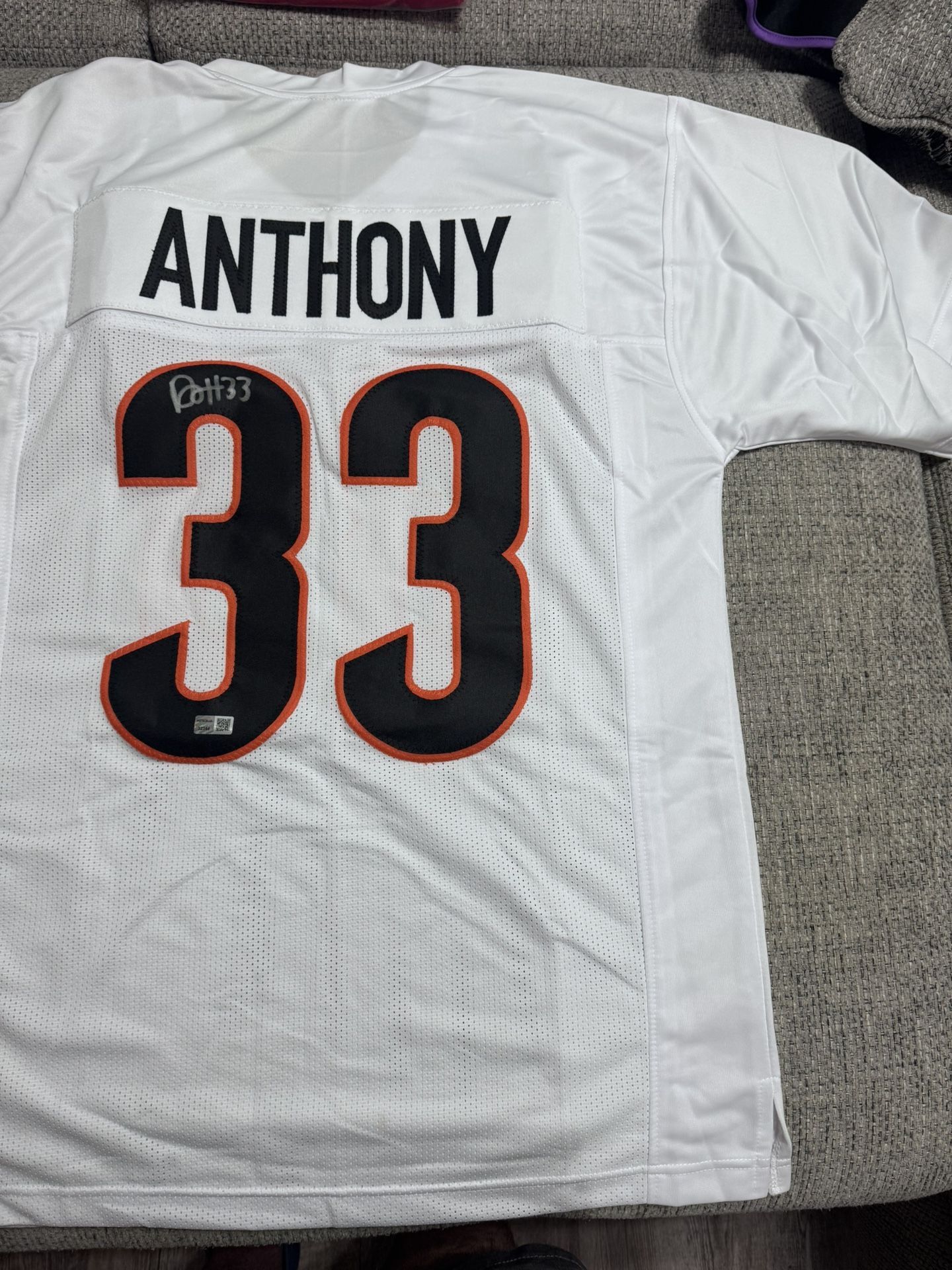 Daijahn Anthony Signed Autograph Custom Jersey Metabilia Coa -Cincinnati Bengals