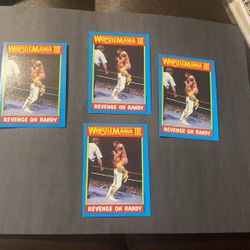 Macho Man Randy Savage 4 Card Rookie Lot