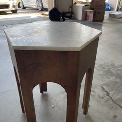 Marble Top End Table