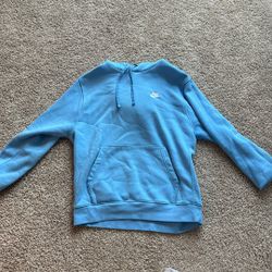 blue Nike sweatshirt