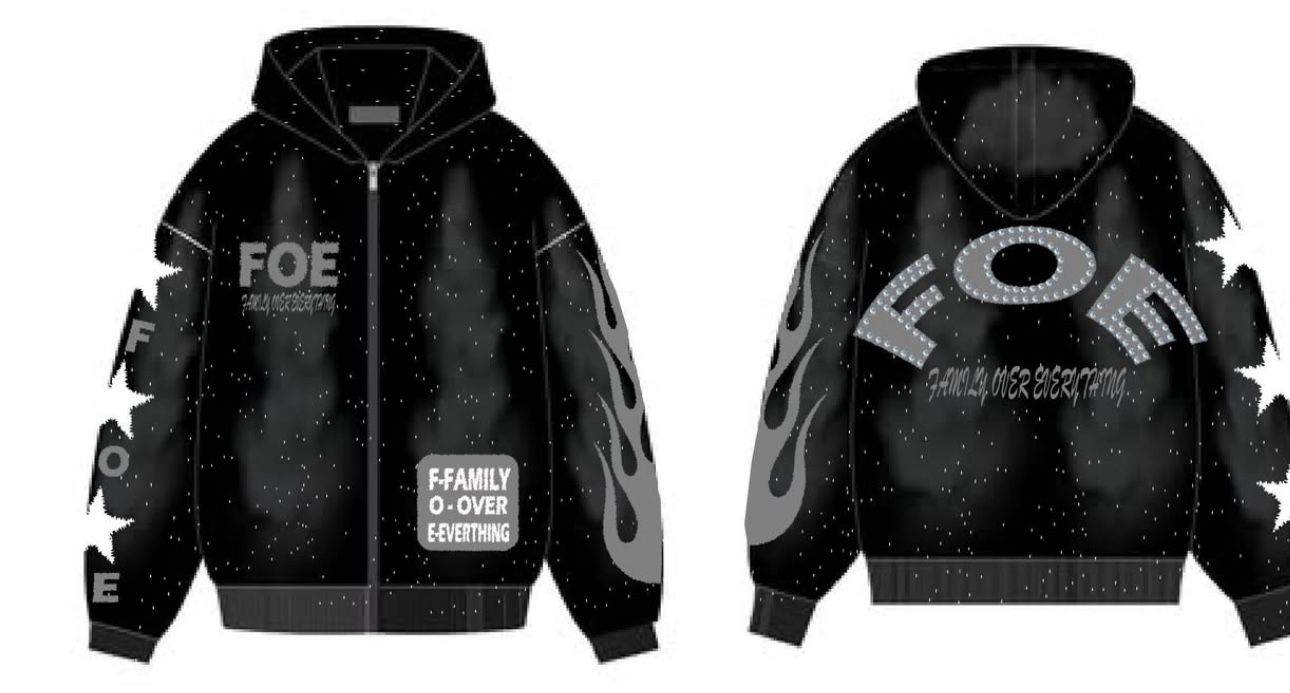F.O.E cropped t and zip up jackets