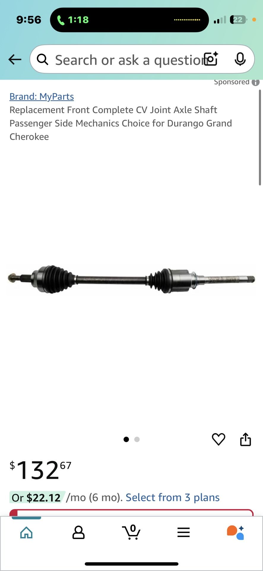 Passenger Axle Do Your Own Research ! See Pics !!