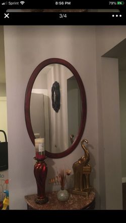 sale mirror with table coaster brand mahogany color