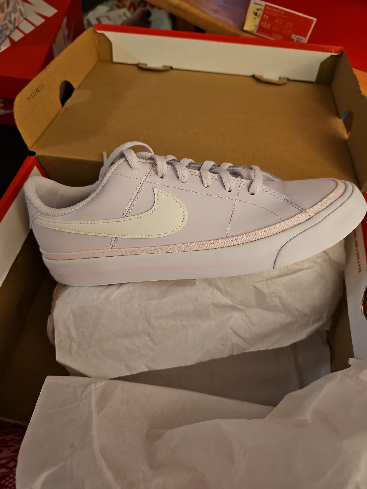 Nike Court Legacy Gs Light Violet Sail White sz 6y