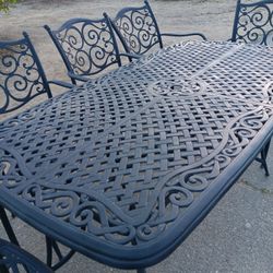 Patio Furniture Counter Height Bar Table W/ Bar Stools