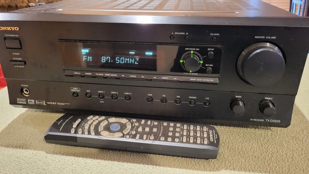 Onkyo TX-DS595 Receiver-Remote UGC-75 Watts×5