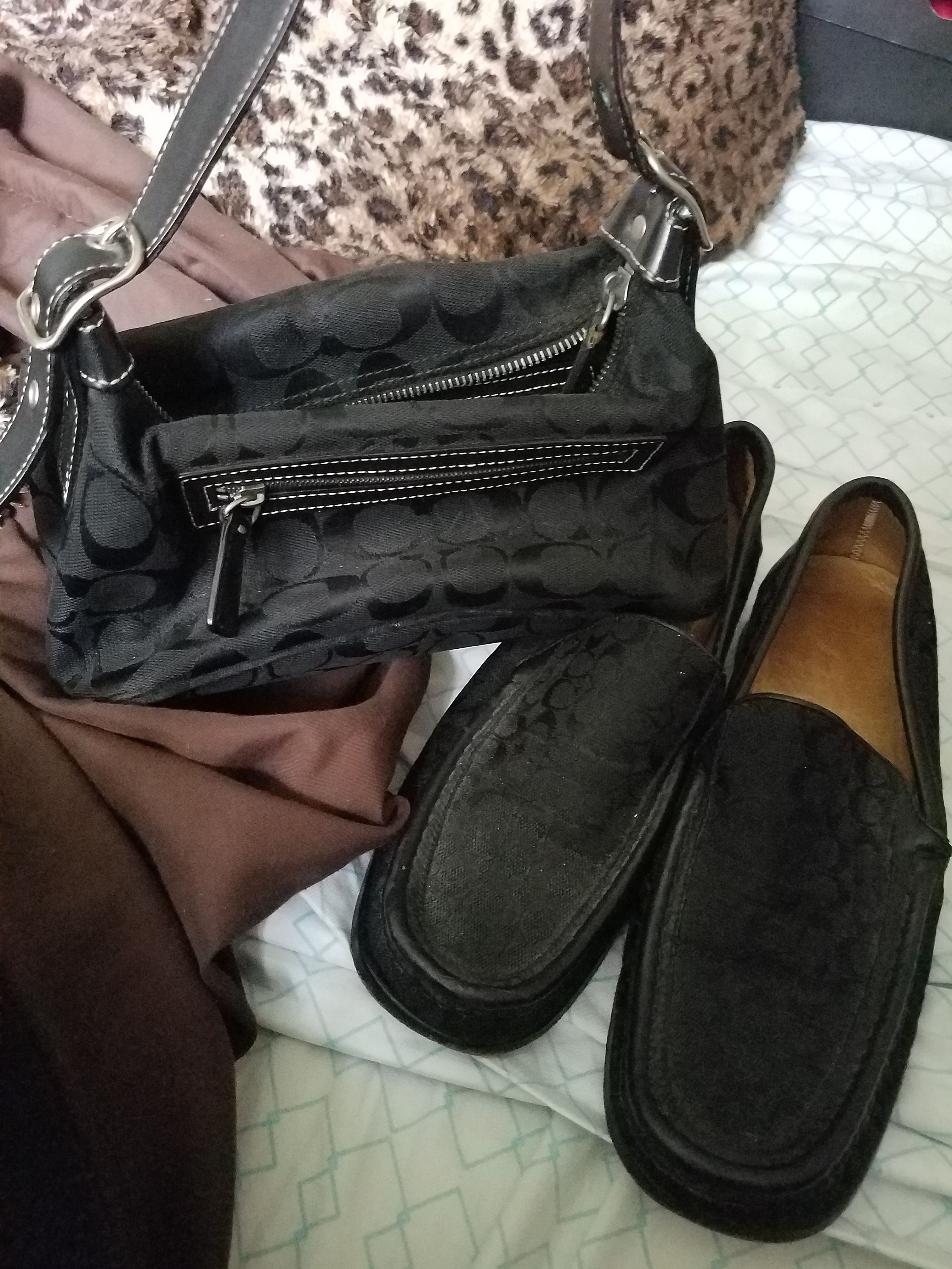 authentic coach shoes and purse