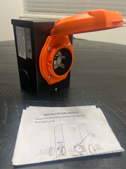 Generator Power Inlet Box with Flip Cover