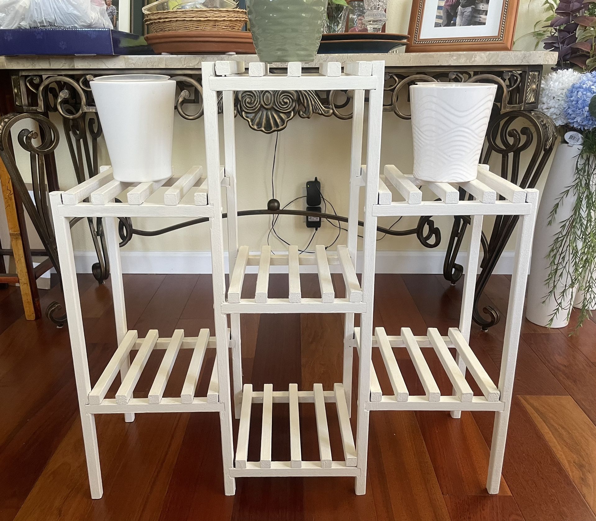 Multi-tiered Wooden Plant Stand