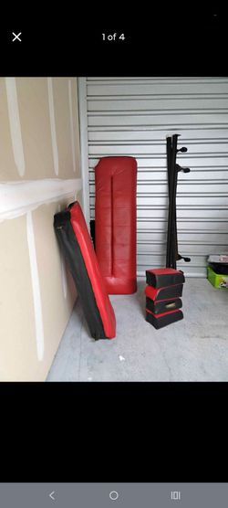 Red and black sofa and loveseat selling as is 300 can do free local delivery