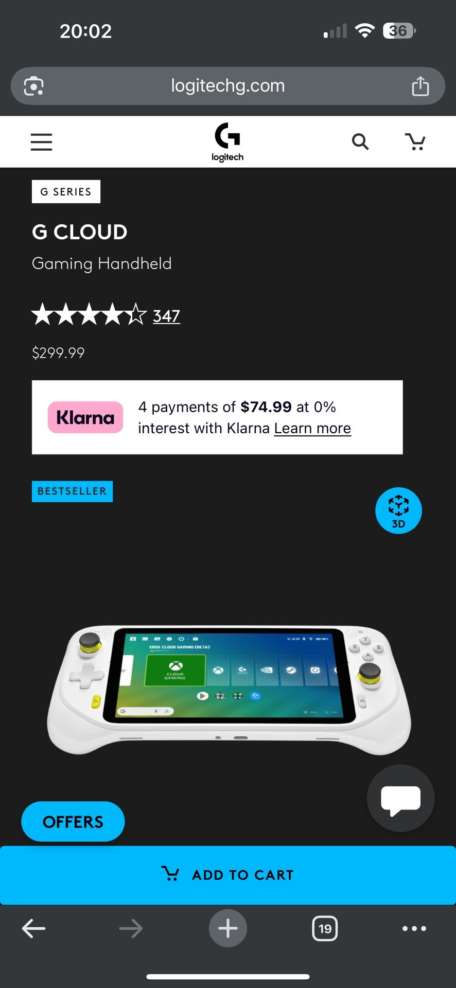 Logitech G Cloud $220