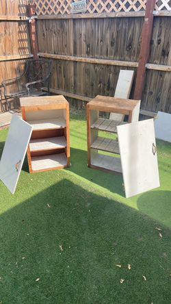 Hand made wood cabinets 30x18x12