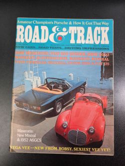 Road & Track April 1968 Automotive Magazine