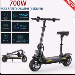 Electric Scooter Adult 700W Motor 10inch 
Off Road Tires Fast Speed 48V 45KPH