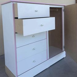 Guarda Ropa Chico Blanco Filos Color Rosa