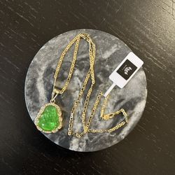 Green Buddha Necklace
