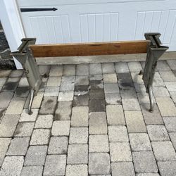 Perfect base for a live edge piece of wood to make a coffee table $65 also thin wood $55