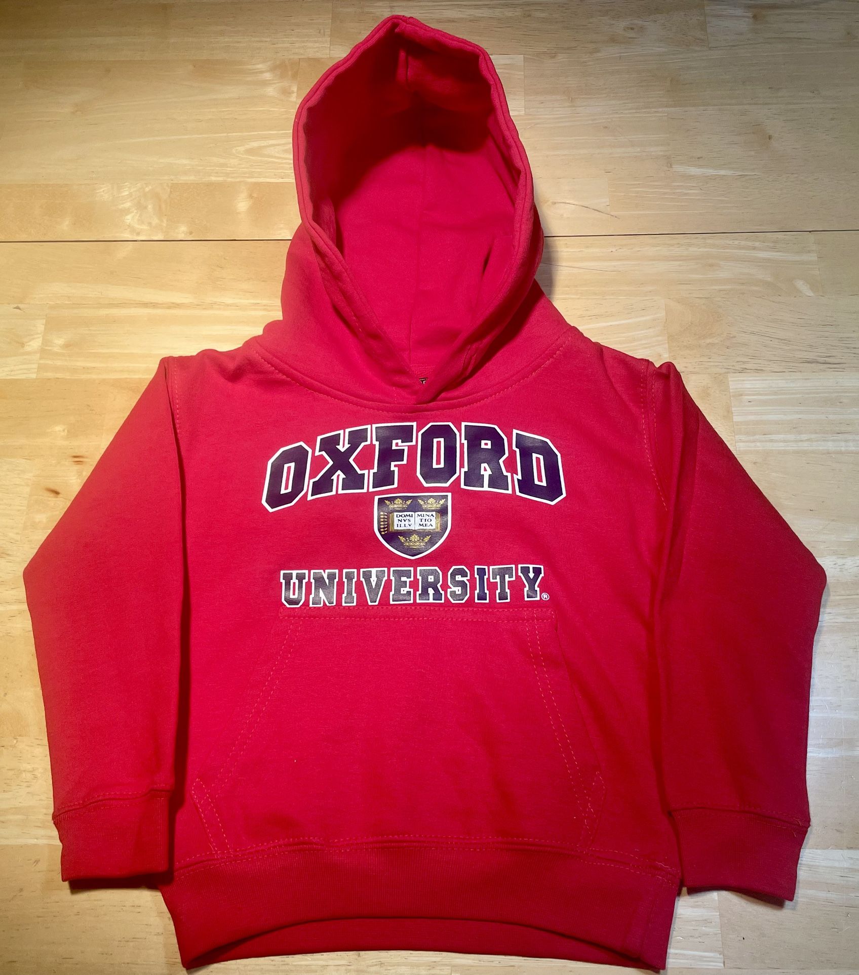 New Oxford University Kids Size 3T (3/4 year) Small Red Hoodie Sweatshirt