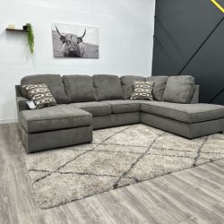Brand New Grey Sectional Couch - Free Delivery