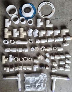 PVC Plumbing 75 Fittings Never Used
