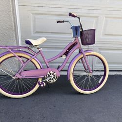 24" Huffy Nel Lusso Girls Cruiser Bicycle, 24" Wheels,