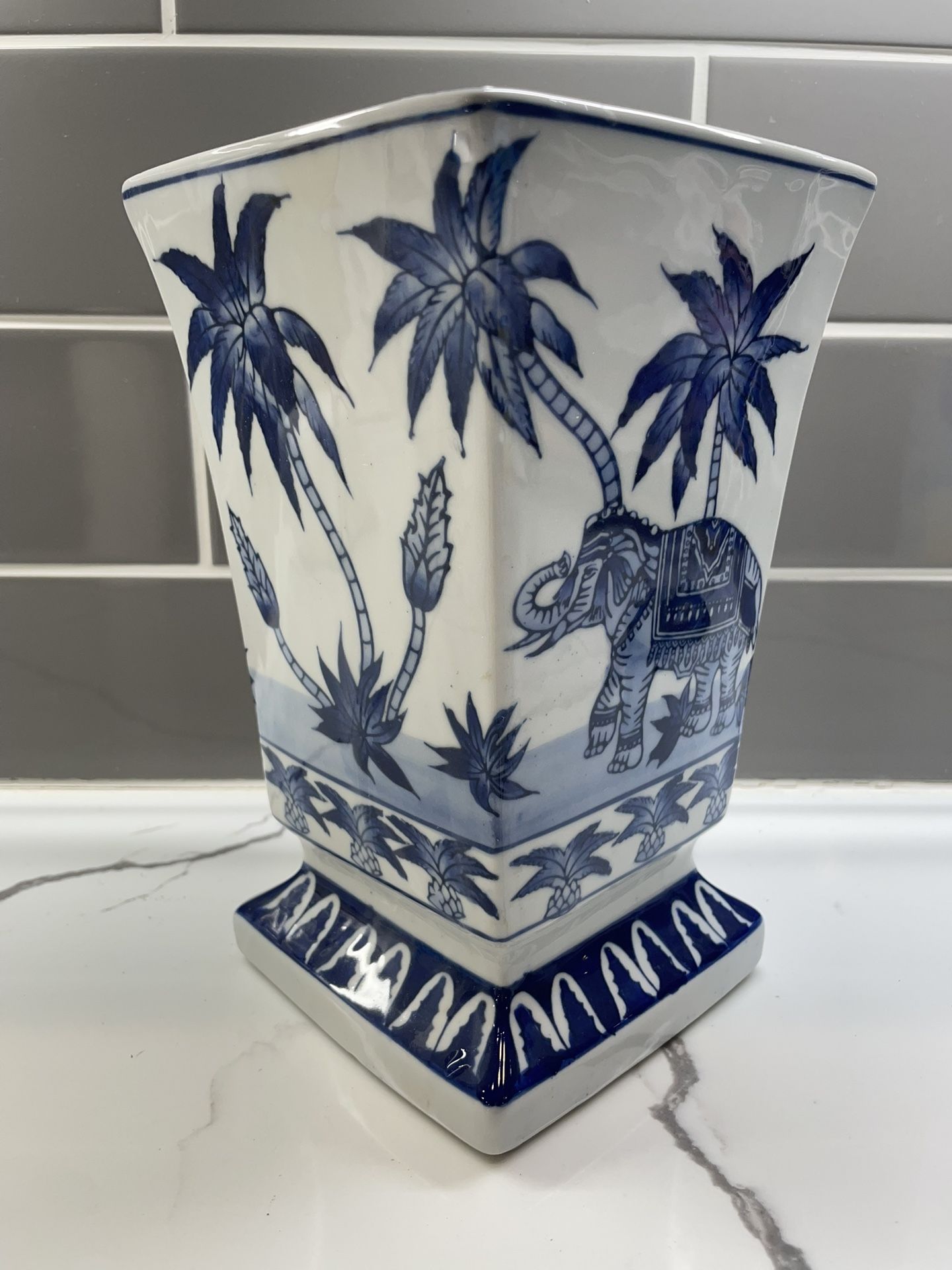 Antique Blue And White Porcelain Vase