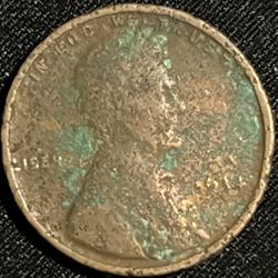 1934 Wheat Broad Strike Errors L On Rim Error 